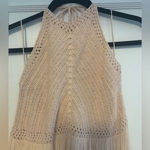 Zara crochet top dress